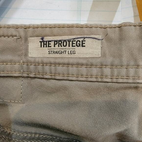 Ag Adriano Goldschmied Straight Pants Men 30X29 Protege Tan Chino Tailored - Picture 5 of 8